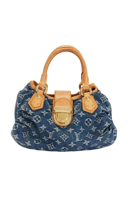 Louis Vuitton Monogram Denim Mini Pleaty Shoulder Bag