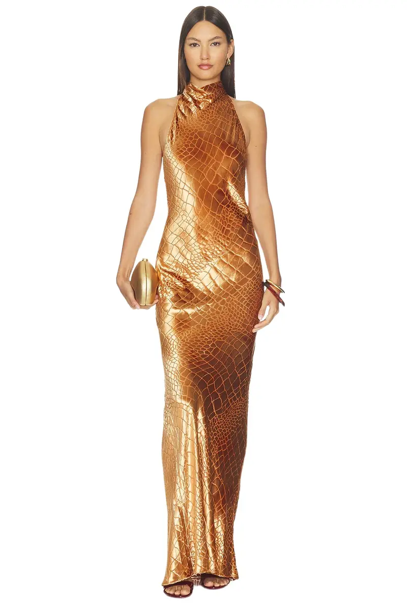 Halter Bias Gown Halter Bias Gown