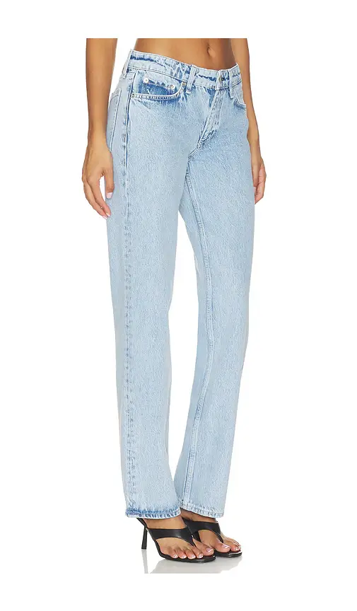 rag & bone Harlow Low Rise Full Length Slim Straight Jeans | Thumbnail 2