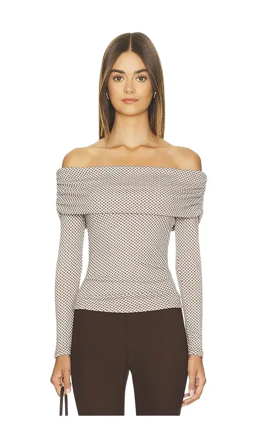ASTR The Label Diamante Top