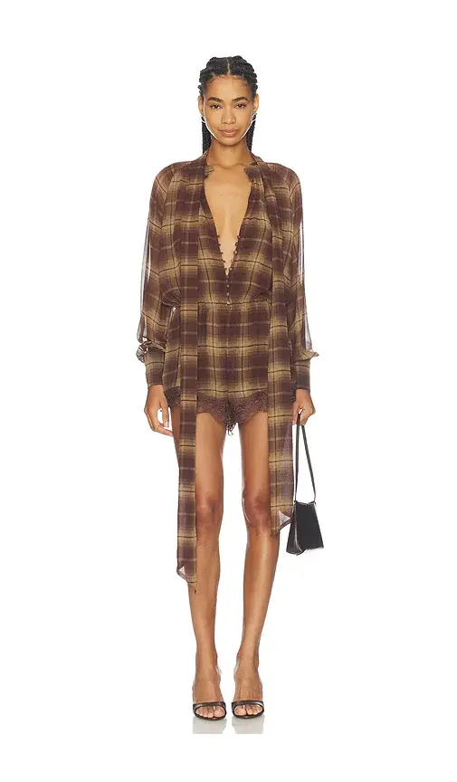 Bardot x REVOLVE Petra Long Sleeve Playsuit | Thumbnail 2