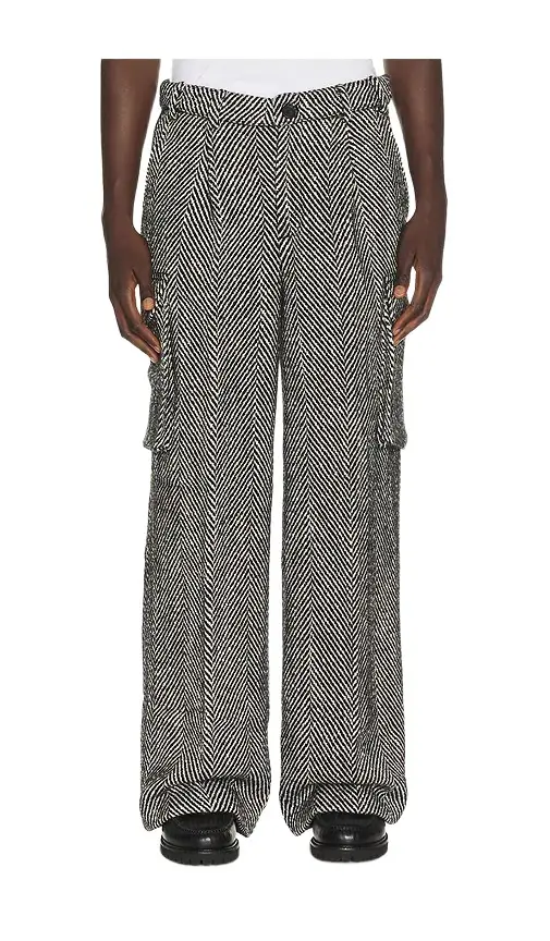 Eco Herringbone Cargo Pant