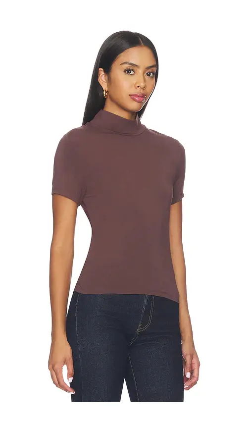 LNA Demi Fitted Mock Neck Top | Thumbnail 2 LNA Demi Fitted Mock Neck Top | Thumbnail 2