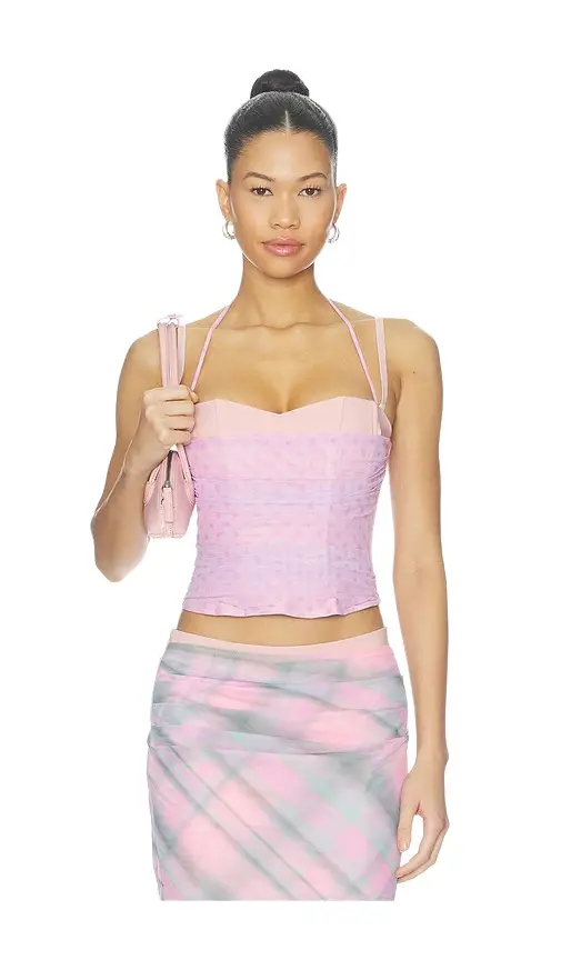 Caline Ruched Corset Top Caline Ruched Corset Top