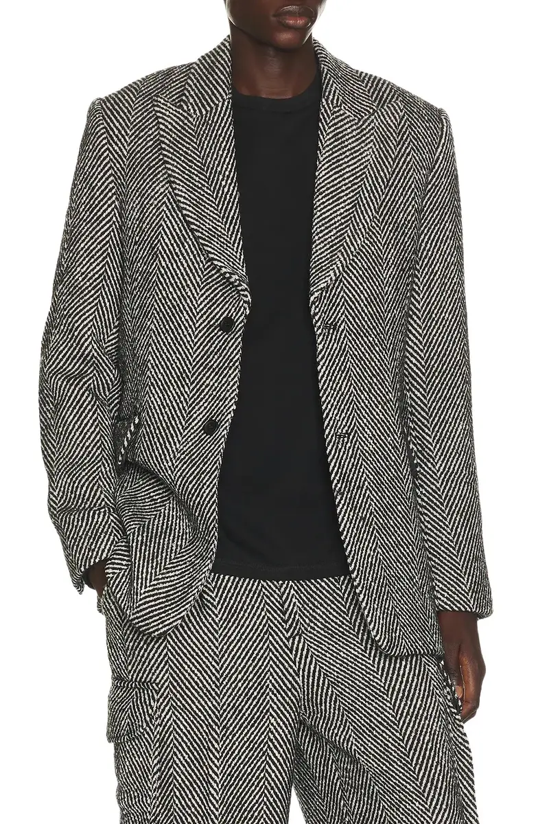 Krost Eco Herringbone Longline Blazer