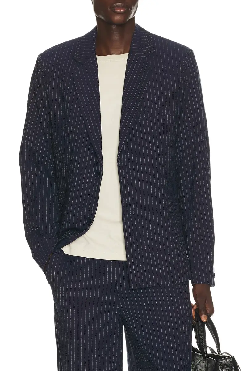 Krost Double-Button Pinstripe Blazer