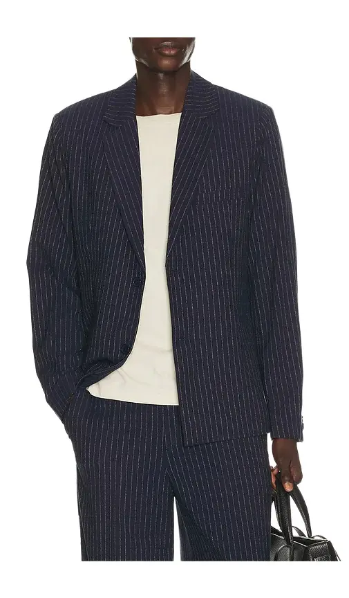 Double-Button Pinstripe Blazer Double-Button Pinstripe Blazer