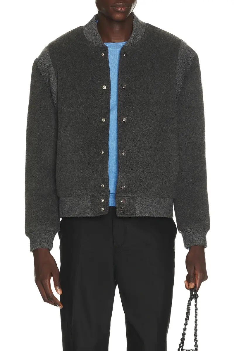 Krost Wool Rib Varsity Jacket