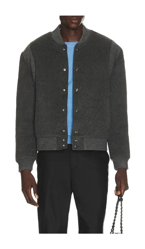 Wool Rib Varsity Jacket Wool Rib Varsity Jacket