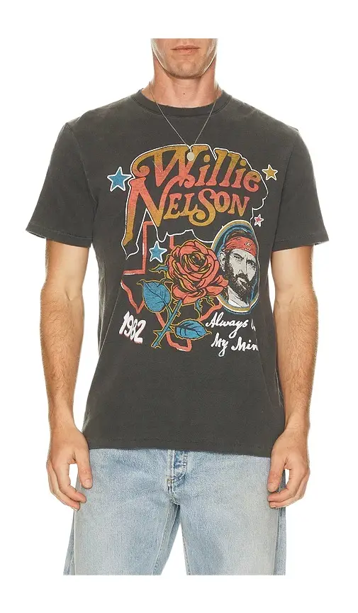 Junk Food Willie Nelson 1982 Vintage Tee