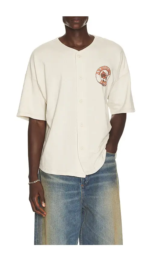 Junk Food Grateful Dead Rose Baseball Jersey | Thumbnail 2 Junk Food Grateful Dead Rose Baseball Jersey | Thumbnail 2
