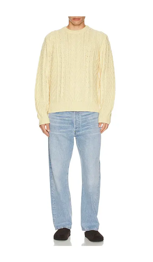 Guest In Residence Fisherman Crew Neck Sweater | Thumbnail 2