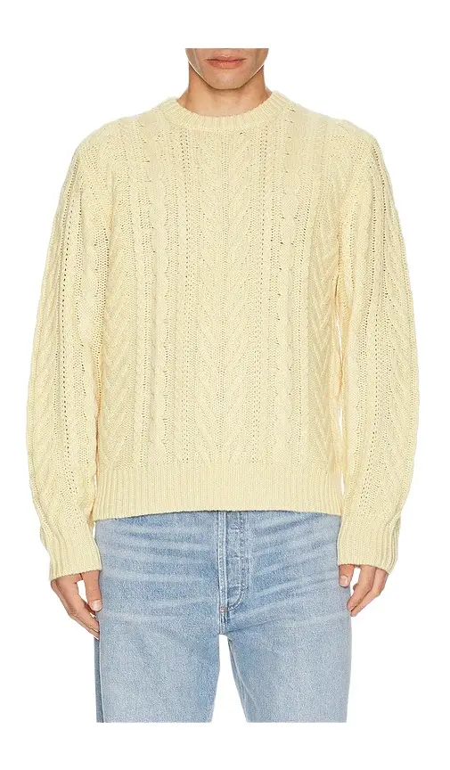 Guest In Residence Fisherman Crew Neck Sweater