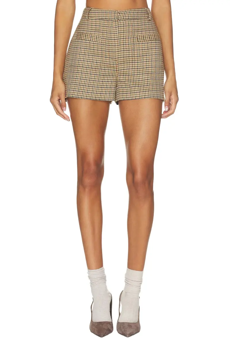 Central Park West Astor Plaid Mirco Short