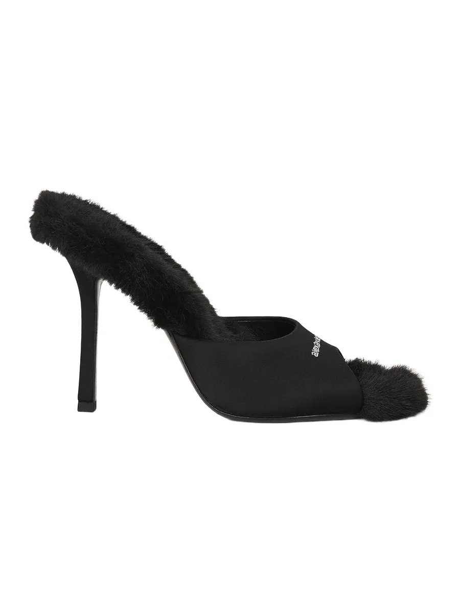 Alexander Wang Cher 105mm Faux Fur Mule