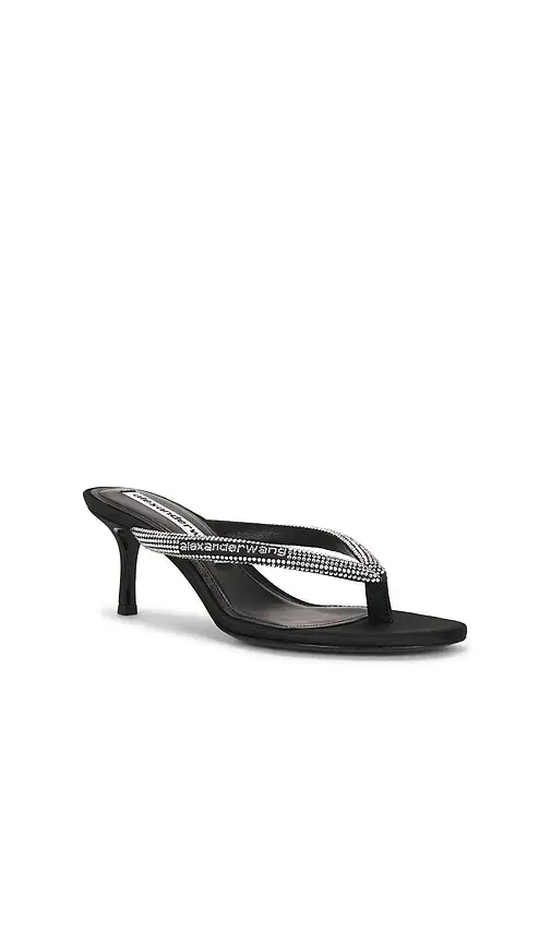Alexander Wang Courtney 65mm Thong Logo Sandal | Thumbnail 2 Alexander Wang Courtney 65mm Thong Logo Sandal | Thumbnail 2