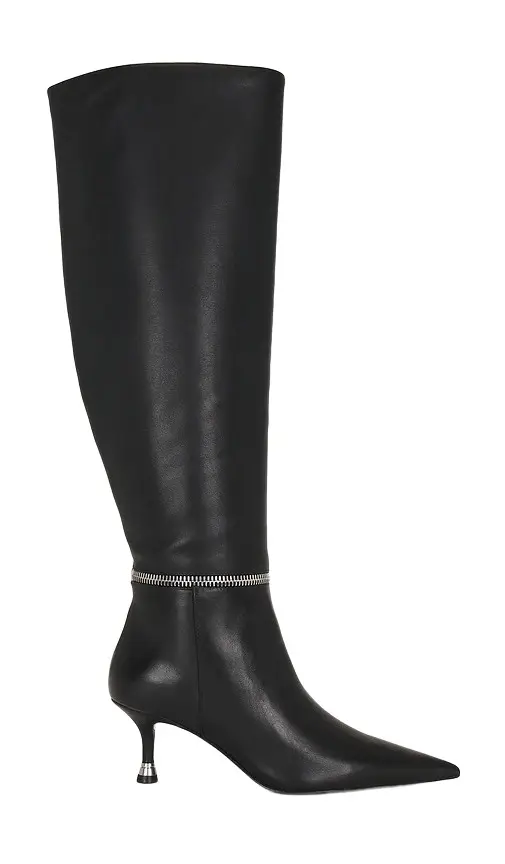 Akilia Zip Slouch Leather Boot