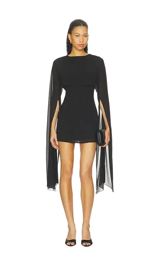 Cloie Cape Mini Dress Cloie Cape Mini Dress