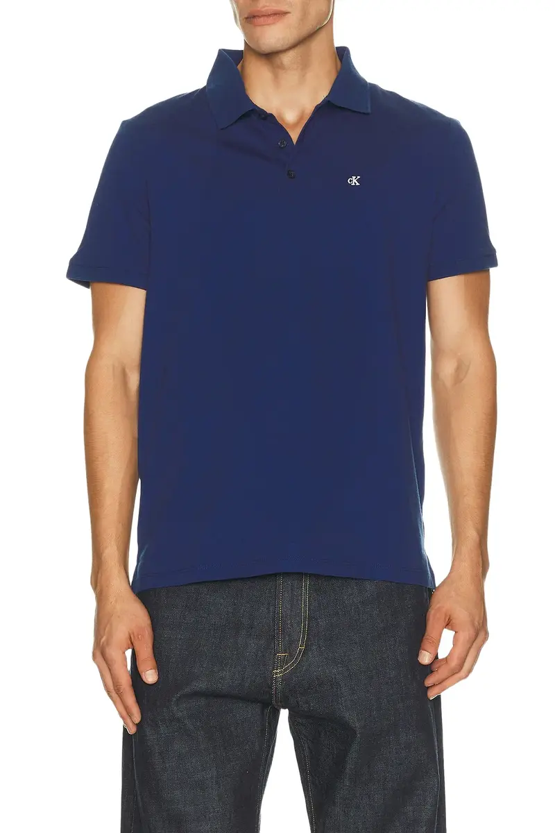 Calvin Klein Short Sleeve Classic Monogram Polo