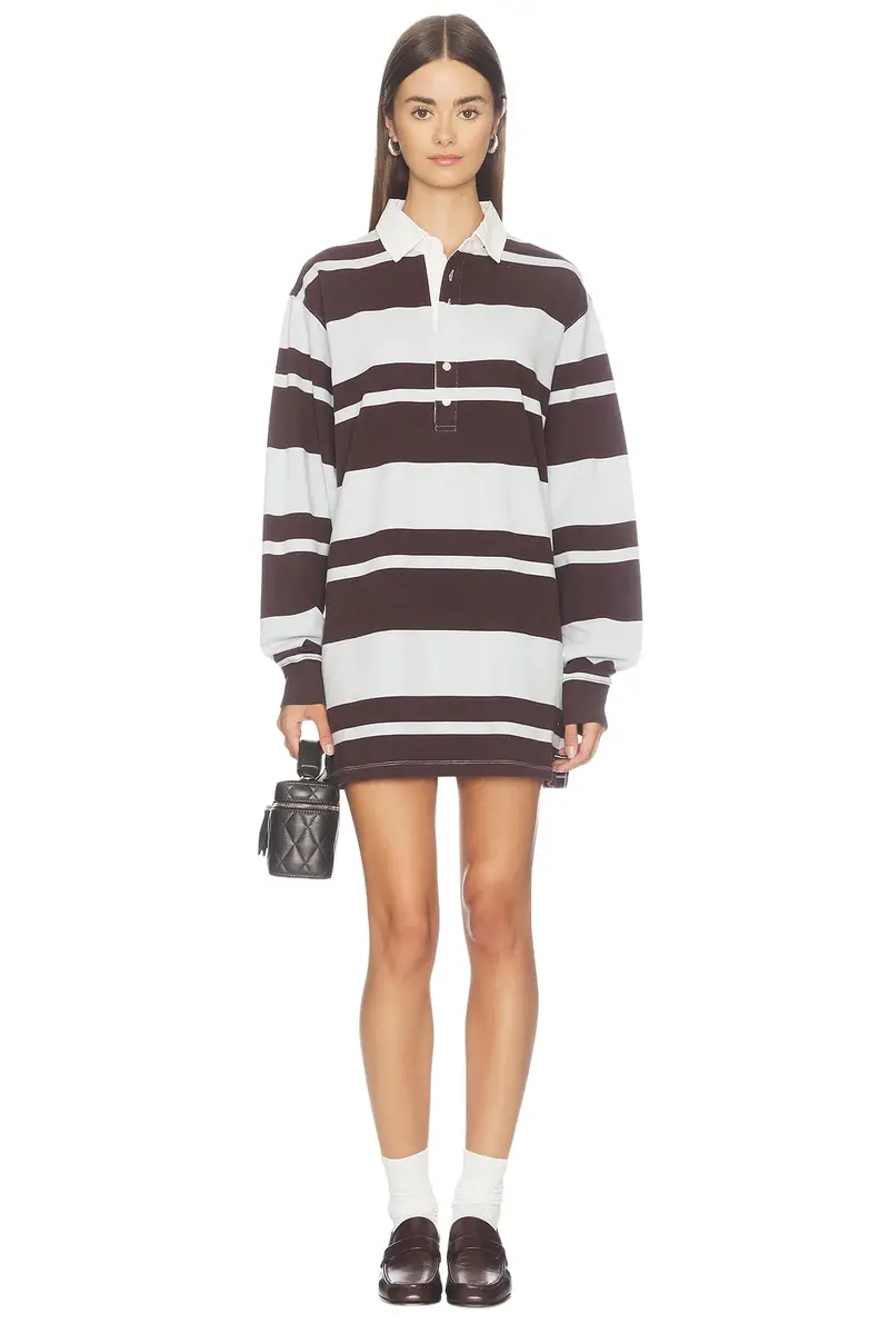 The Knit Rugby Mini Dress