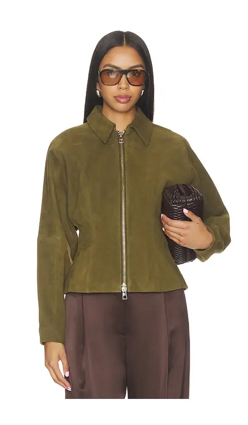 THE SEI Fitted Leather Jacket | Thumbnail 2