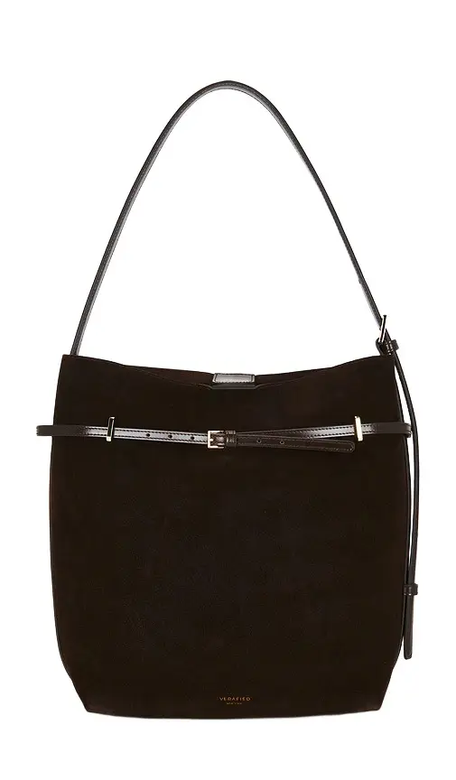 VERAFIED x REVOLVE X Revolve Suede Belted Tote Bag