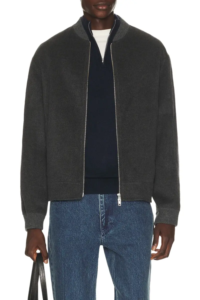 Soft Goat Bomber Jacket