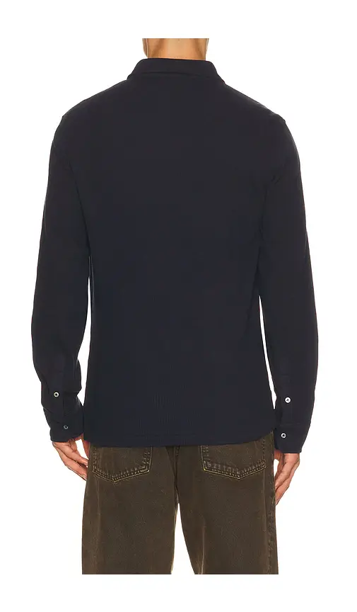 Polo Ralph Lauren Long Sleeve Textured Waflle Henly Polo | Thumbnail 2 Polo Ralph Lauren Long Sleeve Textured Waflle Henly Polo | Thumbnail 2