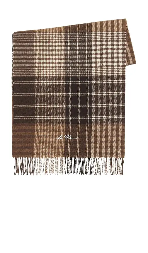 Les Deux Signature Patchwork Check Scarf