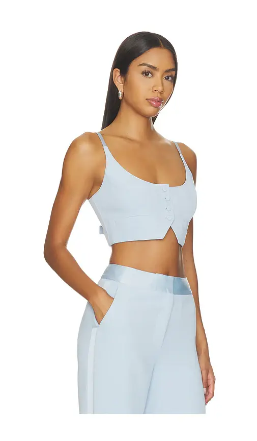 Fleur du Mal Tuxedo Crop Vest | Thumbnail 2 Fleur du Mal Tuxedo Crop Vest | Thumbnail 2