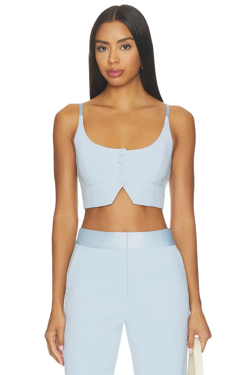 Fleur du Mal Tuxedo Crop Vest