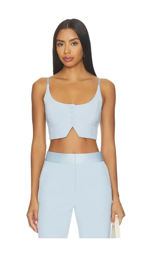 Fleur du Mal Tuxedo Crop Vest