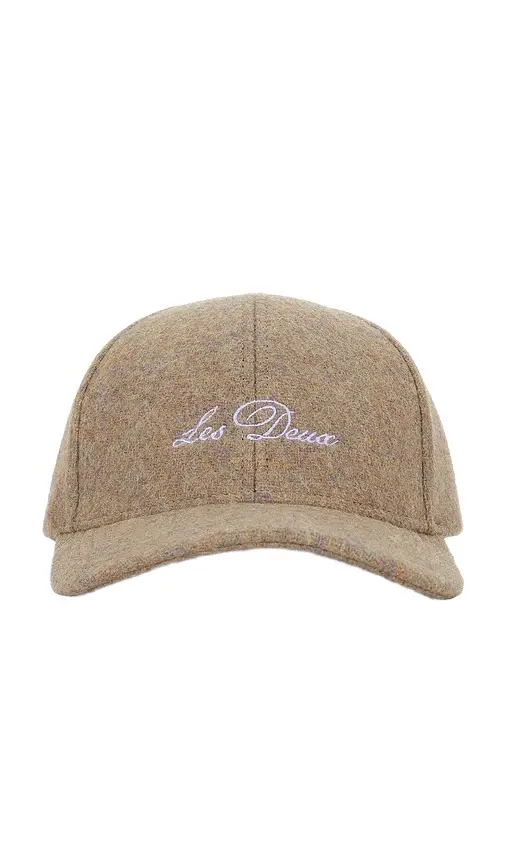 Les Deux Signature Wool Baseball Cap