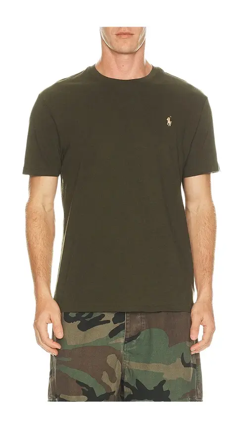 Short Sleeve Jersey Knit Crewneck T-Shirt