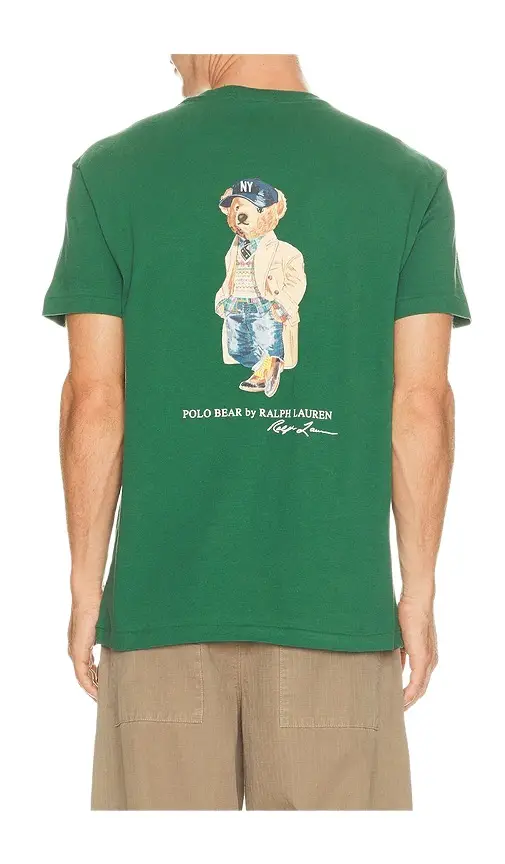 Polo Ralph Lauren Short Sleeve Jersey Knit Litchfield Bear Graphic T-Shirt