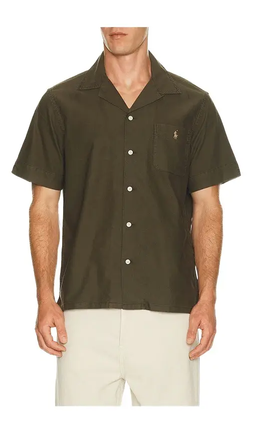 Short-sleeve Garment Dyed Andy Camp Sport Shirt Short-sleeve Garment Dyed Andy Camp Sport Shirt