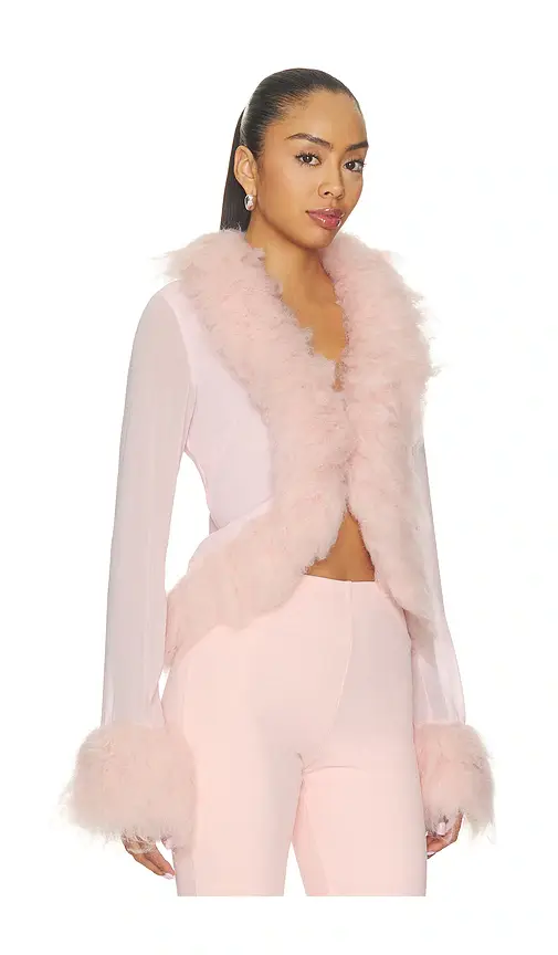 AFRM x REVOLVE Simone Faux Fur Cardigan | Thumbnail 2 AFRM x REVOLVE Simone Faux Fur Cardigan | Thumbnail 2
