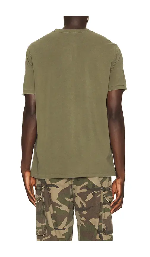 Polo Ralph Lauren Short Sleeve Garment Dyed Featherweight Mesh Henley T-Shirt | Thumbnail 2 Polo Ralph Lauren Short Sleeve Garment Dyed Featherweight Mesh Henley T-Shirt | Thumbnail 2