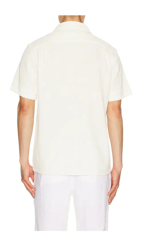 Polo Ralph Lauren Waffle Knit Cotton Linen Camp Shirt | Thumbnail 2 Polo Ralph Lauren Waffle Knit Cotton Linen Camp Shirt | Thumbnail 2