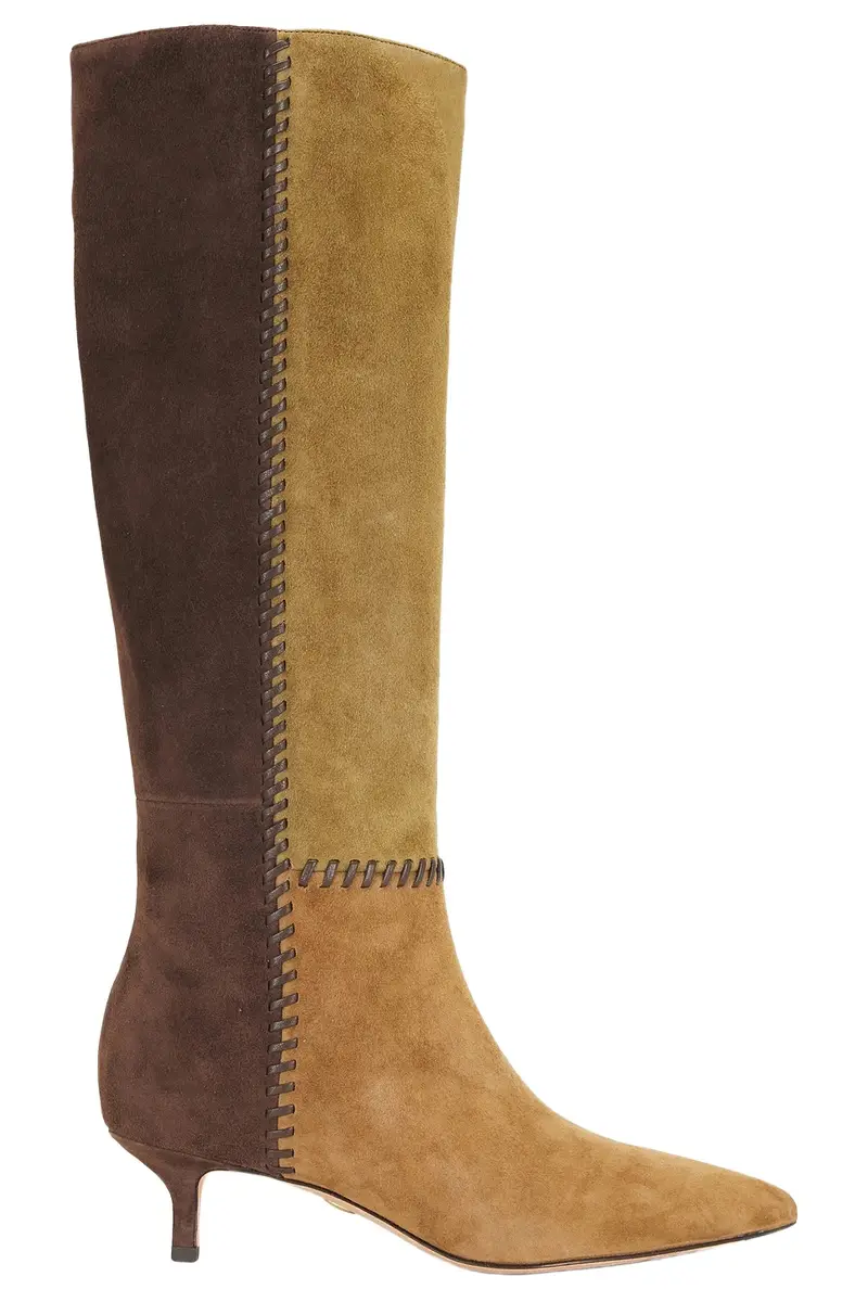Veronica Beard Lisa 45 Tall Whipstitch Boot