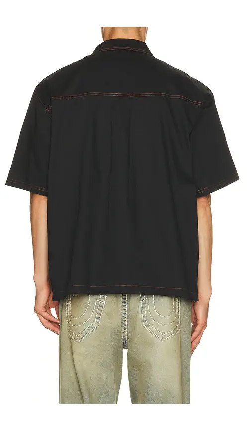 True Religion Short Sleeve Patchwork Shirt | Thumbnail 2 True Religion Short Sleeve Patchwork Shirt | Thumbnail 2