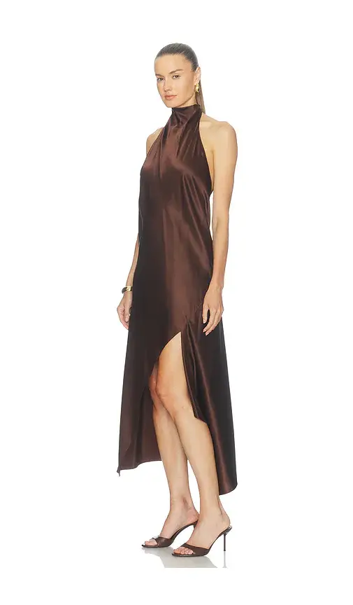 Helmut Lang The Neck Silk Dress | Thumbnail 2