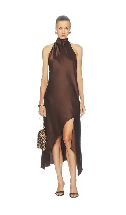 Helmut Lang The Neck Silk Dress