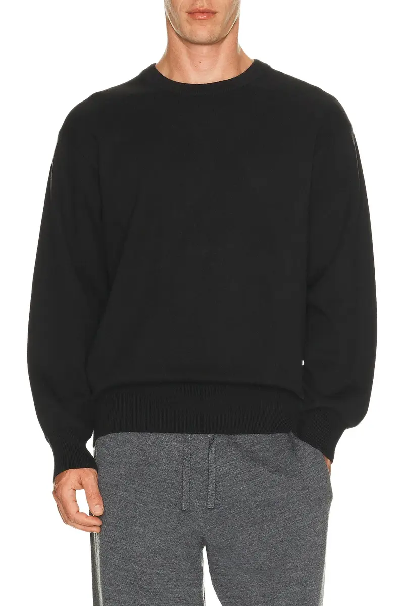 Knit Long Sleeve Crewneck Sweater Knit Long Sleeve Crewneck Sweater