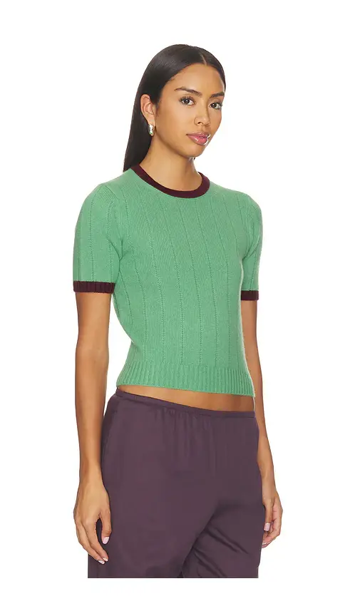 Guest In Residence Rib Ringer Tee | Thumbnail 2 Guest In Residence Rib Ringer Tee | Thumbnail 2