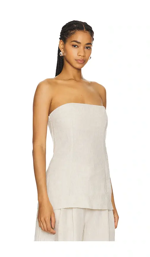 GRLFRND Linen Strapless Tunic Top | Thumbnail 2 GRLFRND Linen Strapless Tunic Top | Thumbnail 2