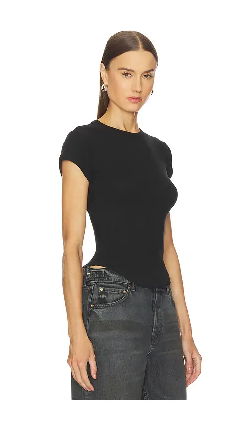 GRLFRND Scoop Hem Baby Tee | Thumbnail 2 GRLFRND Scoop Hem Baby Tee | Thumbnail 2
