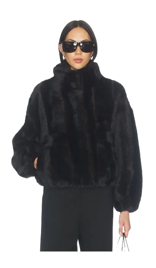 Apparis Iris Shaved Faux Mink Bomber