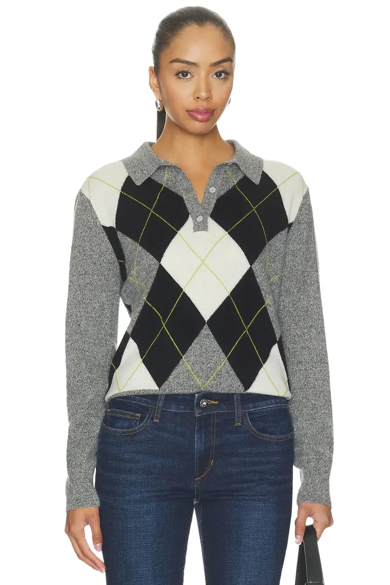 The Long Sleeve Cashmere Polo Sweater The Long Sleeve Cashmere Polo Sweater
