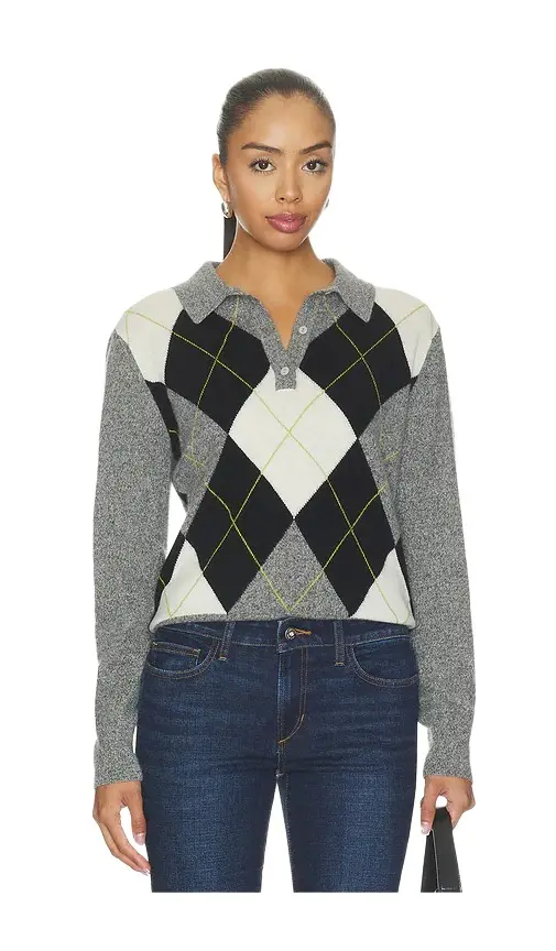 The Long Sleeve Cashmere Polo Sweater The Long Sleeve Cashmere Polo Sweater